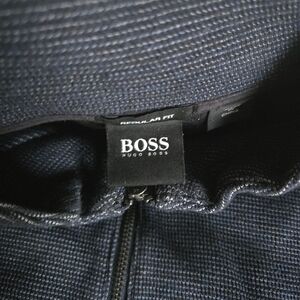 Hugo Boss Navy Zip-Up Sweater